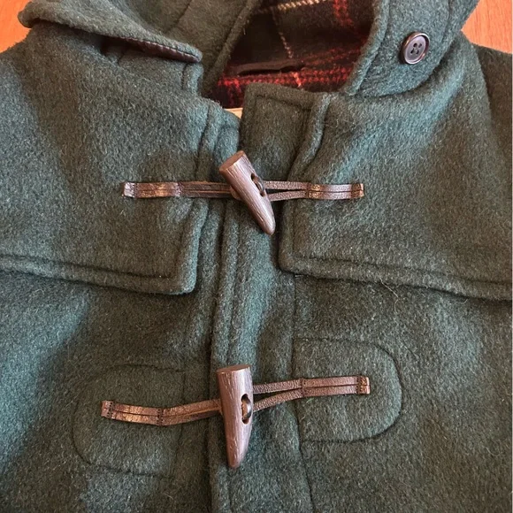 Gloverall England Heritage Garment Duffel Coat Wool Green Men’s XL - Picture 5 of 8